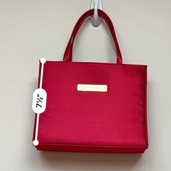 Giorgio Beverly Hills Vintage Satin Makeup Purse - Red - Picture 9 of 13